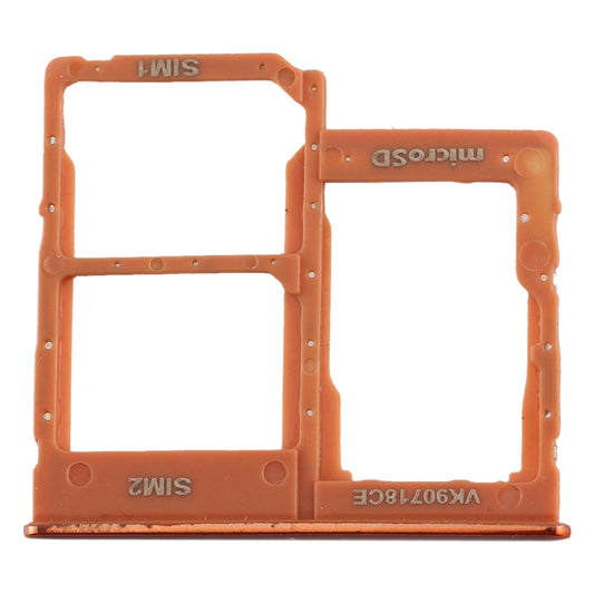 For Galaxy A40 SIM Card Tray + SIM Card Tray + Micro SD Card Tray (Orange)