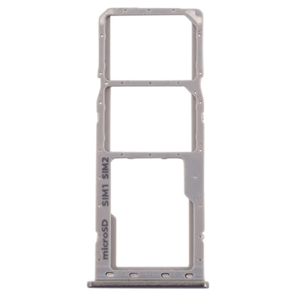 For Galaxy A20 A30 A50 SIM Card Tray + SIM Card Tray + Micro SD Card Tray (Grey)