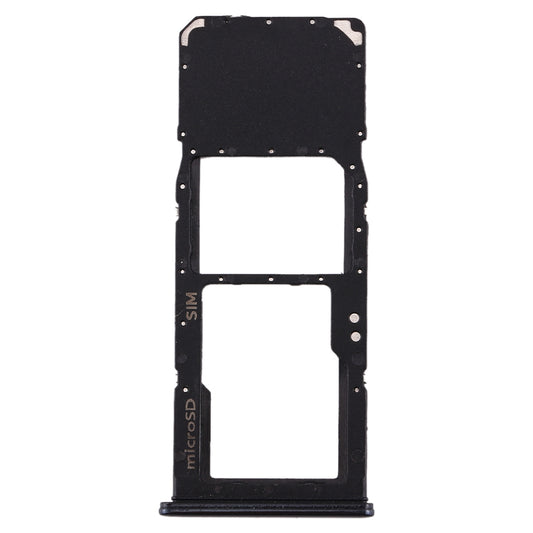 For Galaxy A70 SIM Card Tray + Micro SD Card Tray (Black)