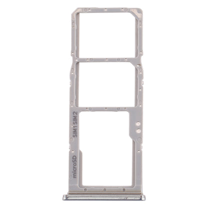 For Galaxy A70 SIM Card Tray + SIM Card Tray + Micro SD Card Tray (Grey)