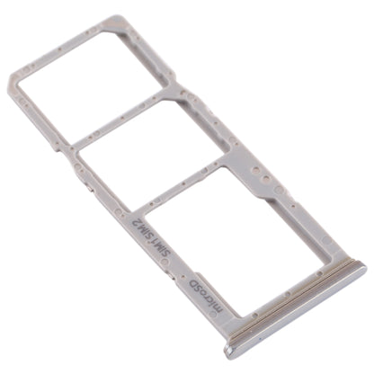For Galaxy A70 SIM Card Tray + SIM Card Tray + Micro SD Card Tray (Grey)