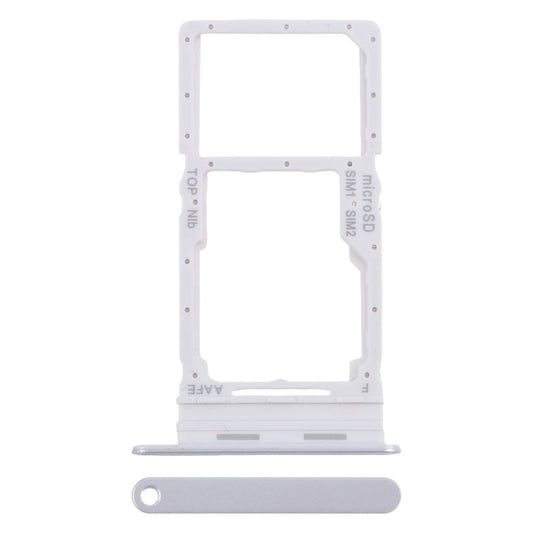 For Samsung Galaxy A16 SM-A165F Original SIM Card Tray + SIM / Micro SD Card Tray (Silver)
