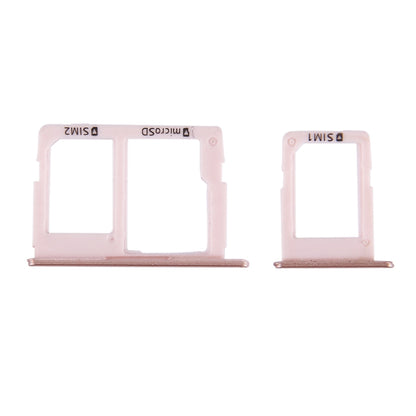 For Galaxy J5 Prime / G570 & J7 Prime / G610 SIM Card Tray + Micro SD & SIM Card Tray (Rose Gold)