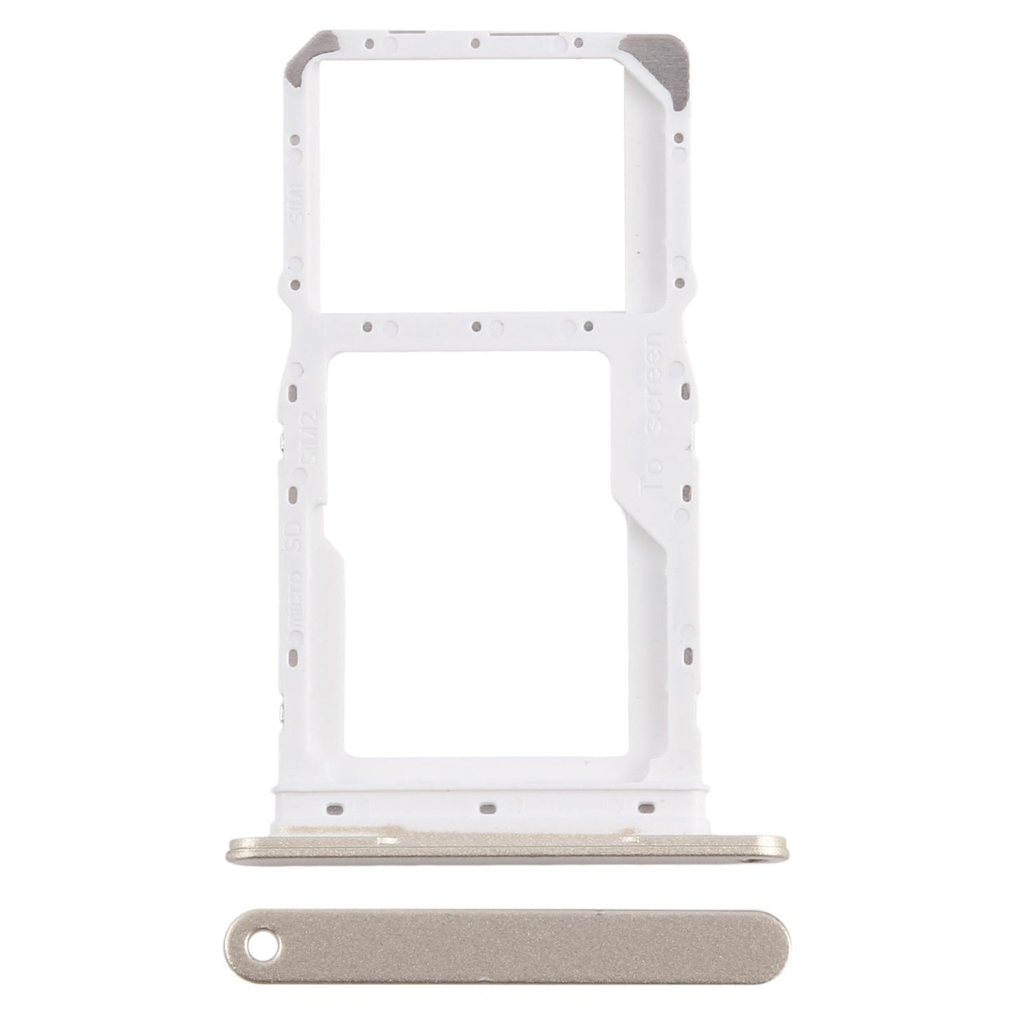 For Samsung Galaxy A16 5G SM-A166P Original SIM + SIM / Micro SD Card Tray (Gold)