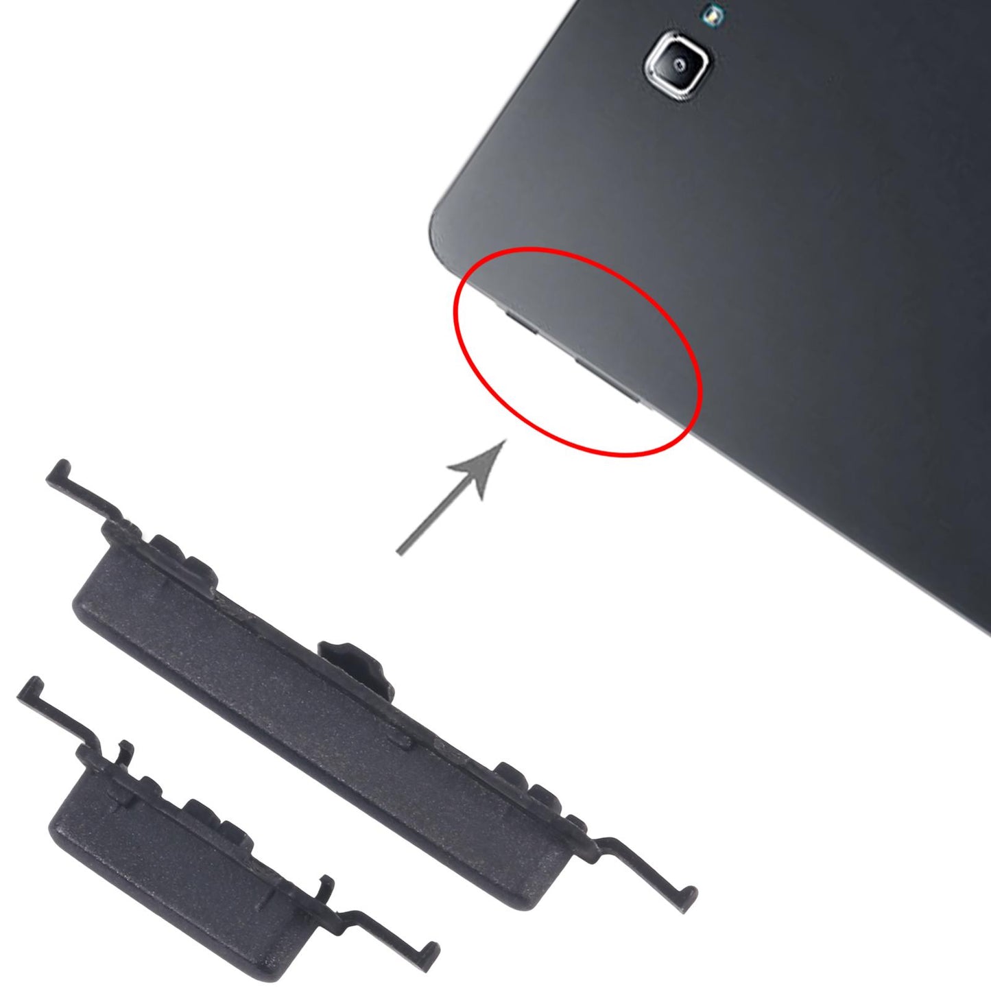 For Samsung Galaxy Tab A 10.1 2016 SM-T580/T585 Original Power Button and Volume Control Button (Black)
