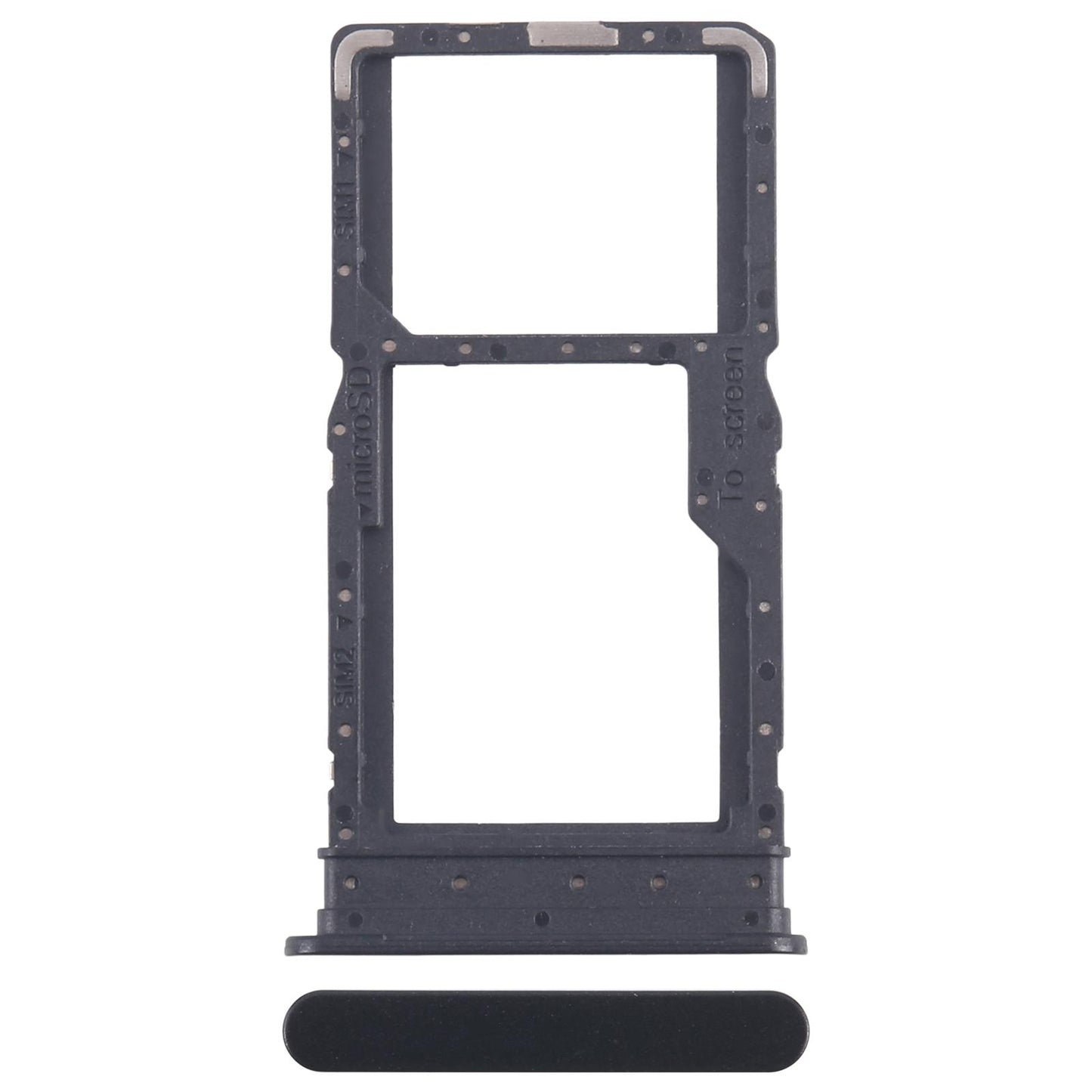 For Samsung Galaxy A06 5G SM-A066B Original SIM + SIM / Micro SD Card Tray (Black)