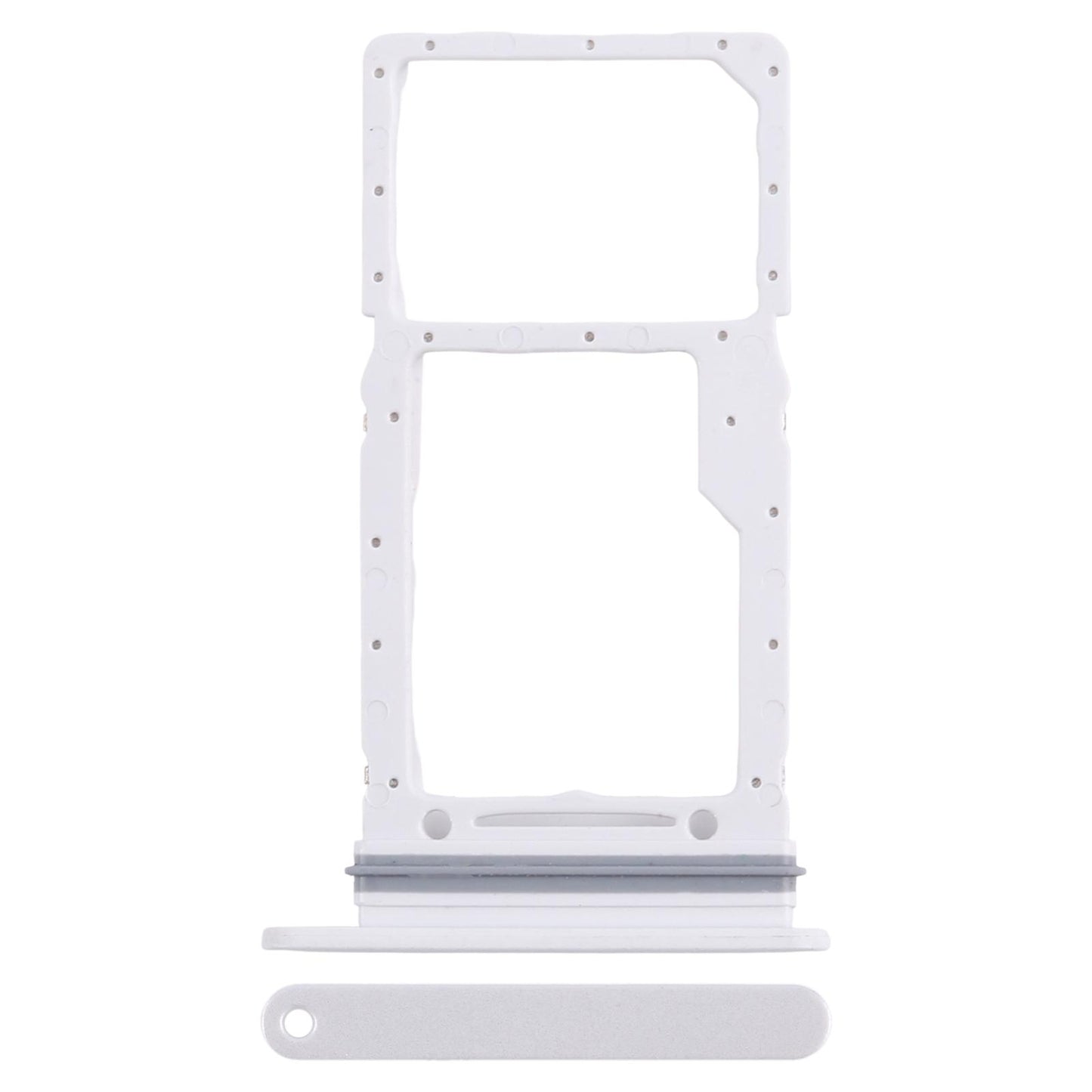 For Samsung Galaxy A26 SM-A266U Original SIM + Micro SD Card Tray (Silver)