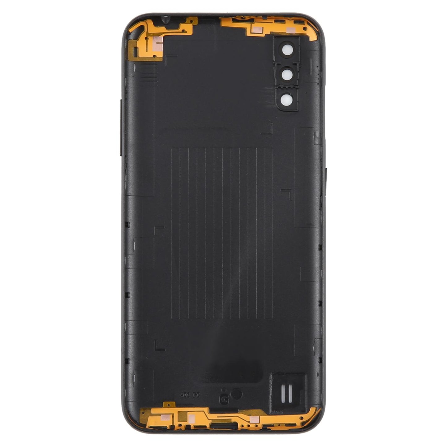 For Samsung Galaxy A01 SM-A015F Battery Back Cover with Camera Lens Frame(Gray)