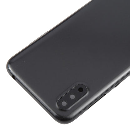 For Samsung Galaxy A01 SM-A015F Battery Back Cover with Camera Lens Frame(Gray)
