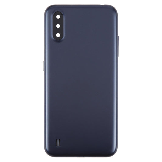 For Samsung Galaxy A01 SM-A015F Battery Back Cover with Camera Lens Frame(Blue)