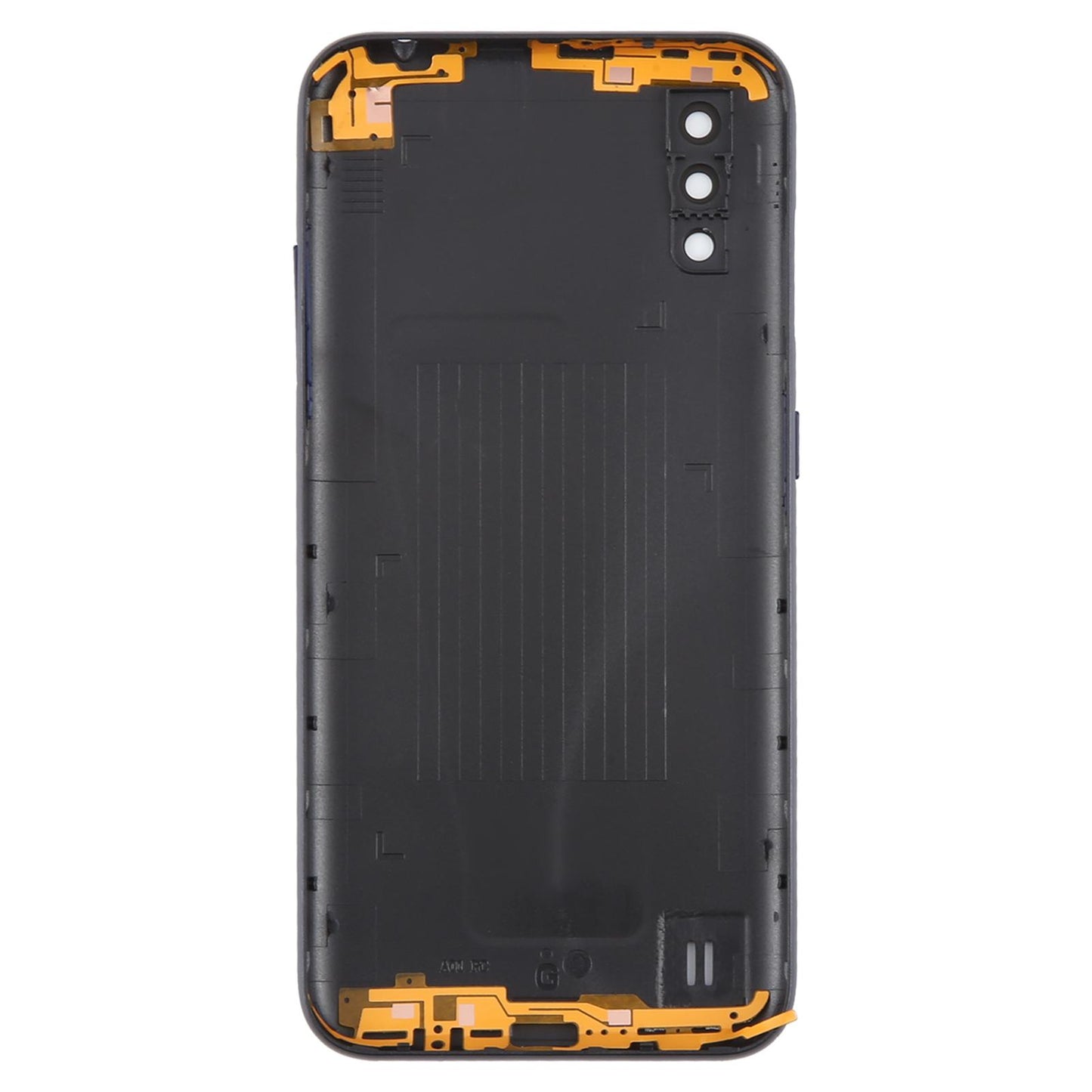 For Samsung Galaxy A01 SM-A015F Battery Back Cover with Camera Lens Frame(Blue)