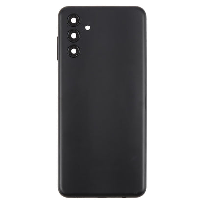 For Samsung Galaxy A04s SM-A047F Battery Back Cover with Camera Lens Frame(Black)