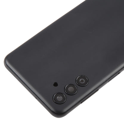 For Samsung Galaxy A04s SM-A047F Battery Back Cover with Camera Lens Frame(Black)