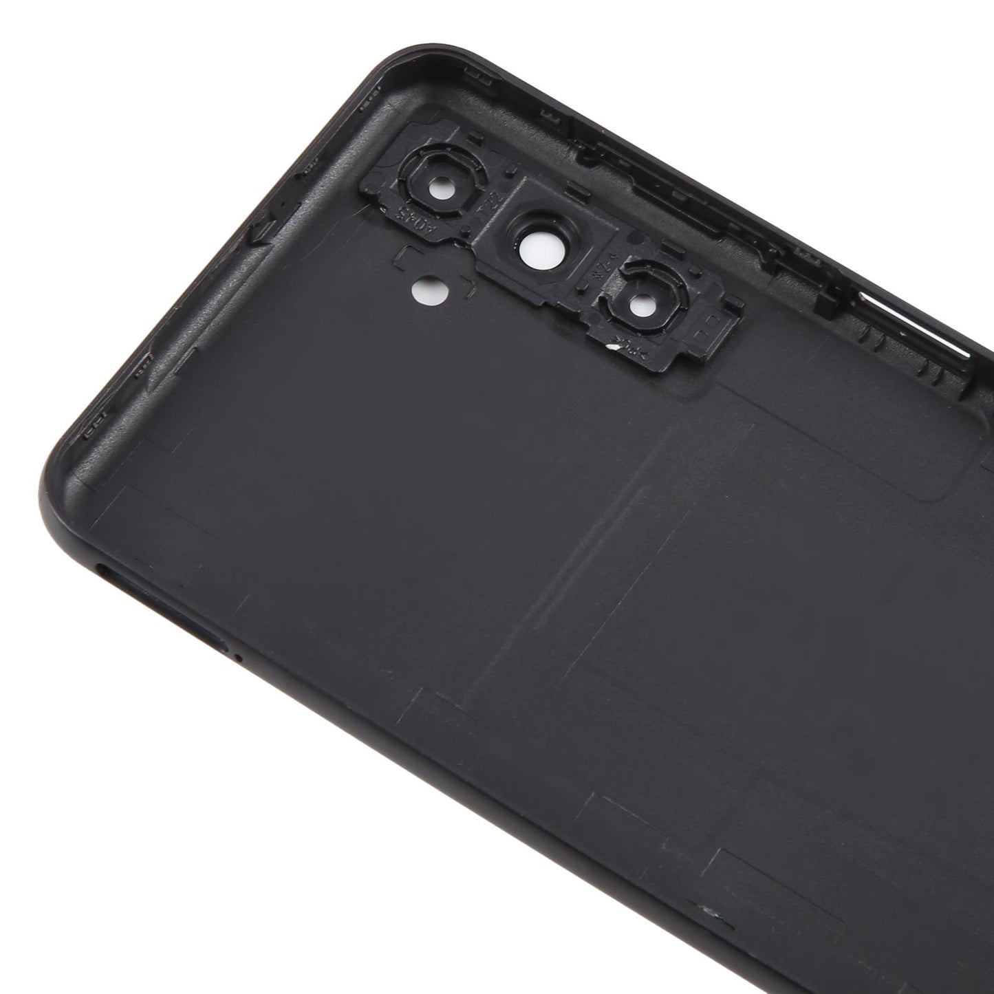 For Samsung Galaxy A04s SM-A047F Battery Back Cover with Camera Lens Frame(Black)