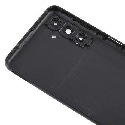For Samsung Galaxy A04s SM-A047F Battery Back Cover with Camera Lens Frame(Black)