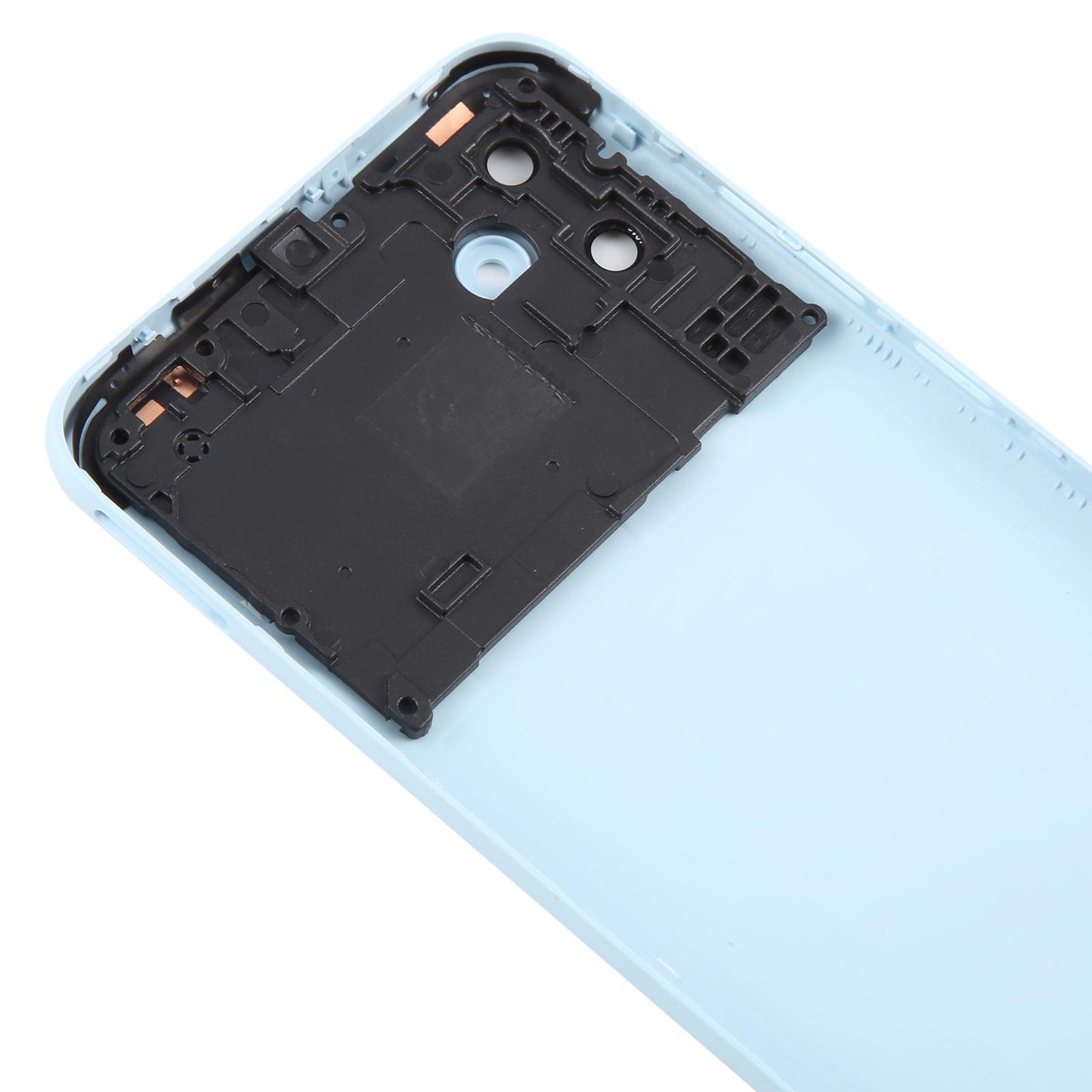 For Samsung Galaxy A04e SM-A042F Battery Back Cover with Camera Lens Frame(Blue)