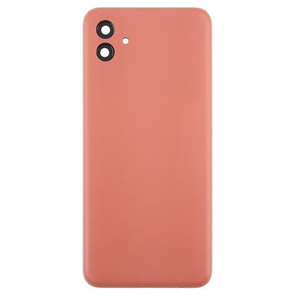 For Samsung Galaxy A04 SM-A045F Battery Back Cover with Camera Lens Frame(Pink)
