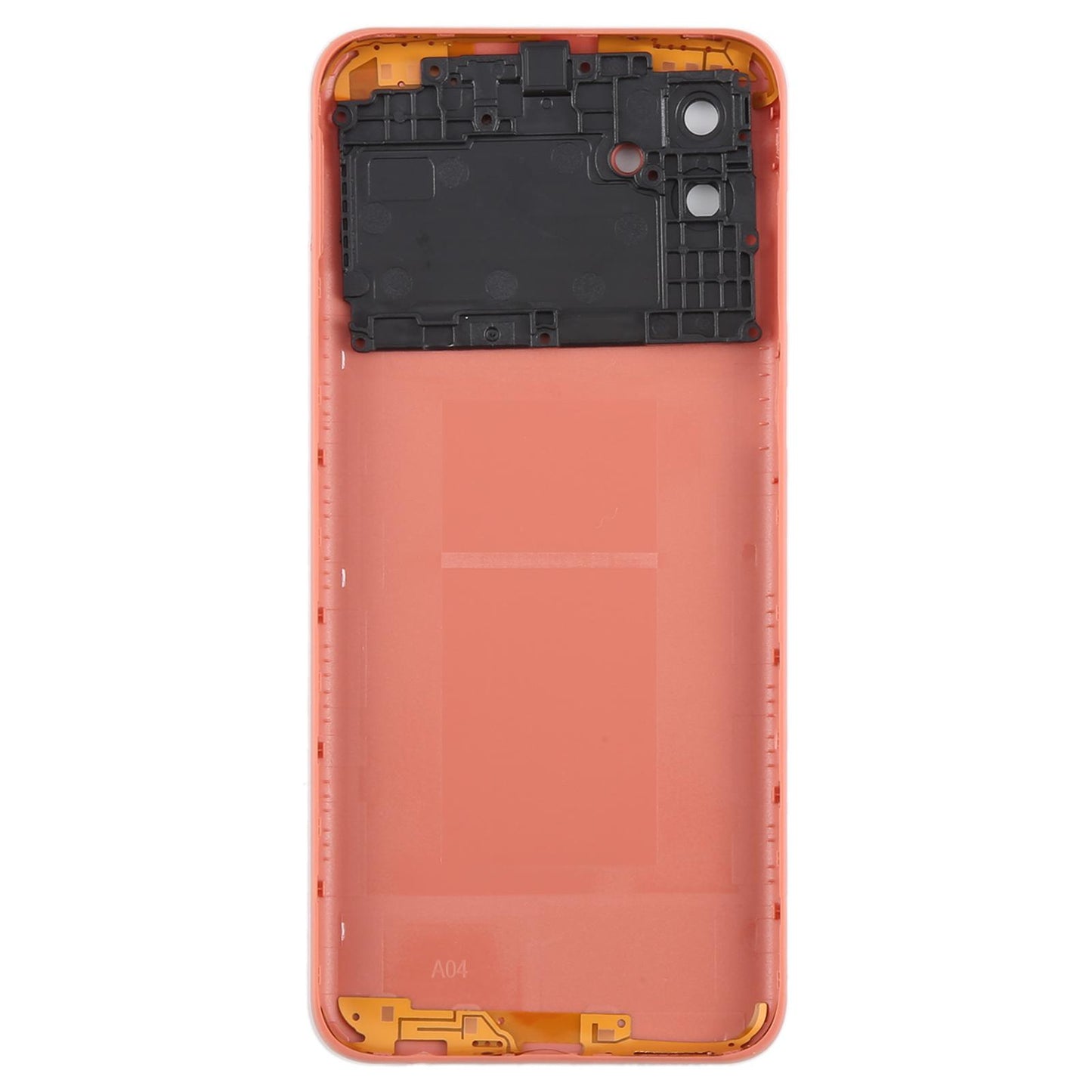 For Samsung Galaxy A04 SM-A045F Battery Back Cover with Camera Lens Frame(Pink)