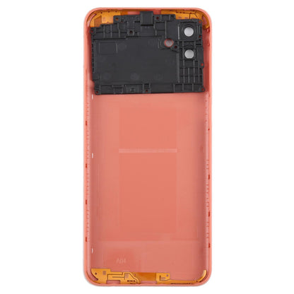 For Samsung Galaxy A04 SM-A045F Battery Back Cover with Camera Lens Frame(Pink)