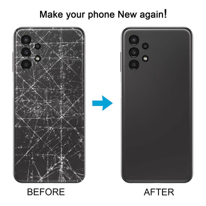 For Samsung Galaxy A13 SM-A135F Battery Back Cover with Camera Lens Frame(Black)