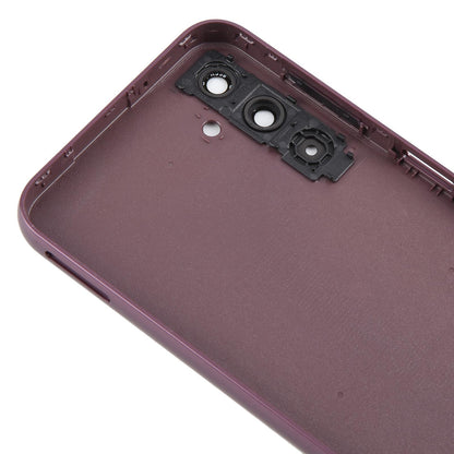For Samsung Galaxy A14 SM-A145F Battery Back Cover with Camera Lens Frame(Purple)