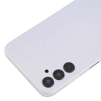 For Samsung Galaxy A14 SM-A145F Battery Back Cover with Camera Lens Frame(Silver)