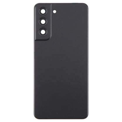 For Samsung Galaxy S21 FE SM-G990B Battery Back Cover with Camera Lens Frame(Black)
