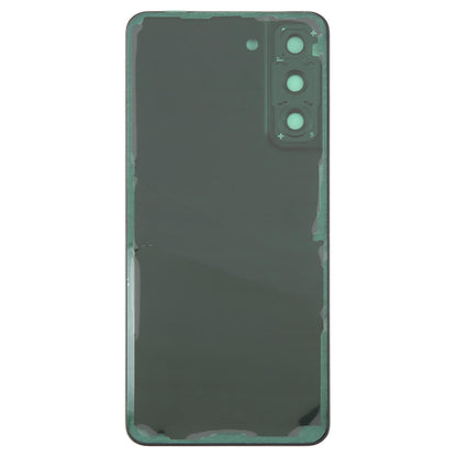 For Samsung Galaxy S21 FE SM-G990B Battery Back Cover with Camera Lens Frame(Black)