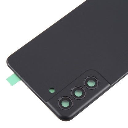 For Samsung Galaxy S21 FE SM-G990B Battery Back Cover with Camera Lens Frame(Black)