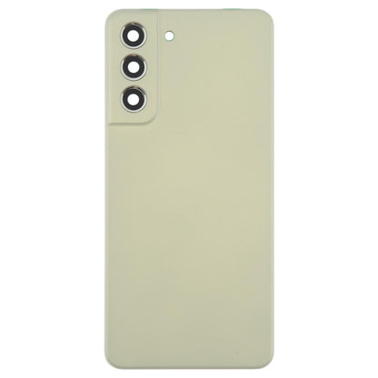 For Samsung Galaxy S21 FE SM-G990B Battery Back Cover with Camera Lens Frame(Green)