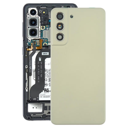 For Samsung Galaxy S21 FE SM-G990B Battery Back Cover with Camera Lens Frame(Green)