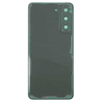 For Samsung Galaxy S21 FE SM-G990B Battery Back Cover with Camera Lens Frame(Blue)