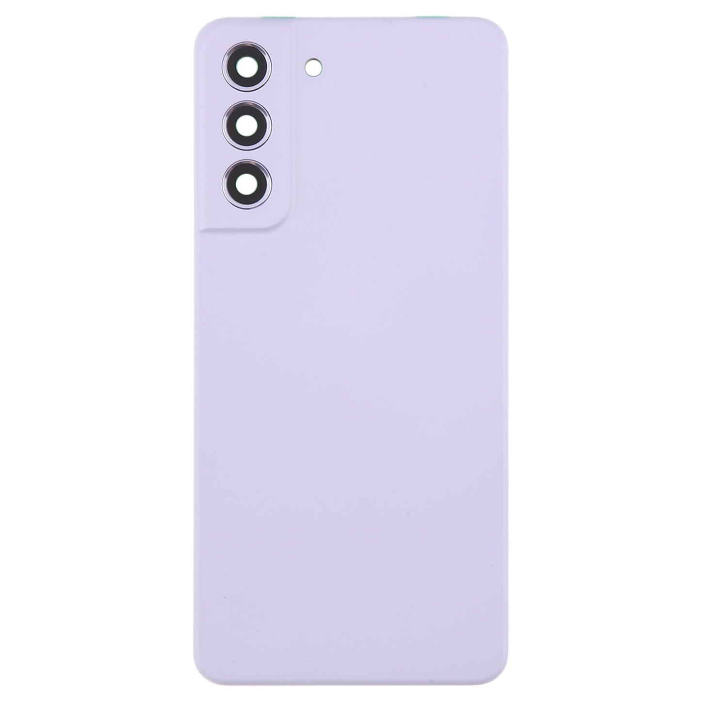 For Samsung Galaxy S21 FE SM-G990B Battery Back Cover with Camera Lens Frame(Purple)