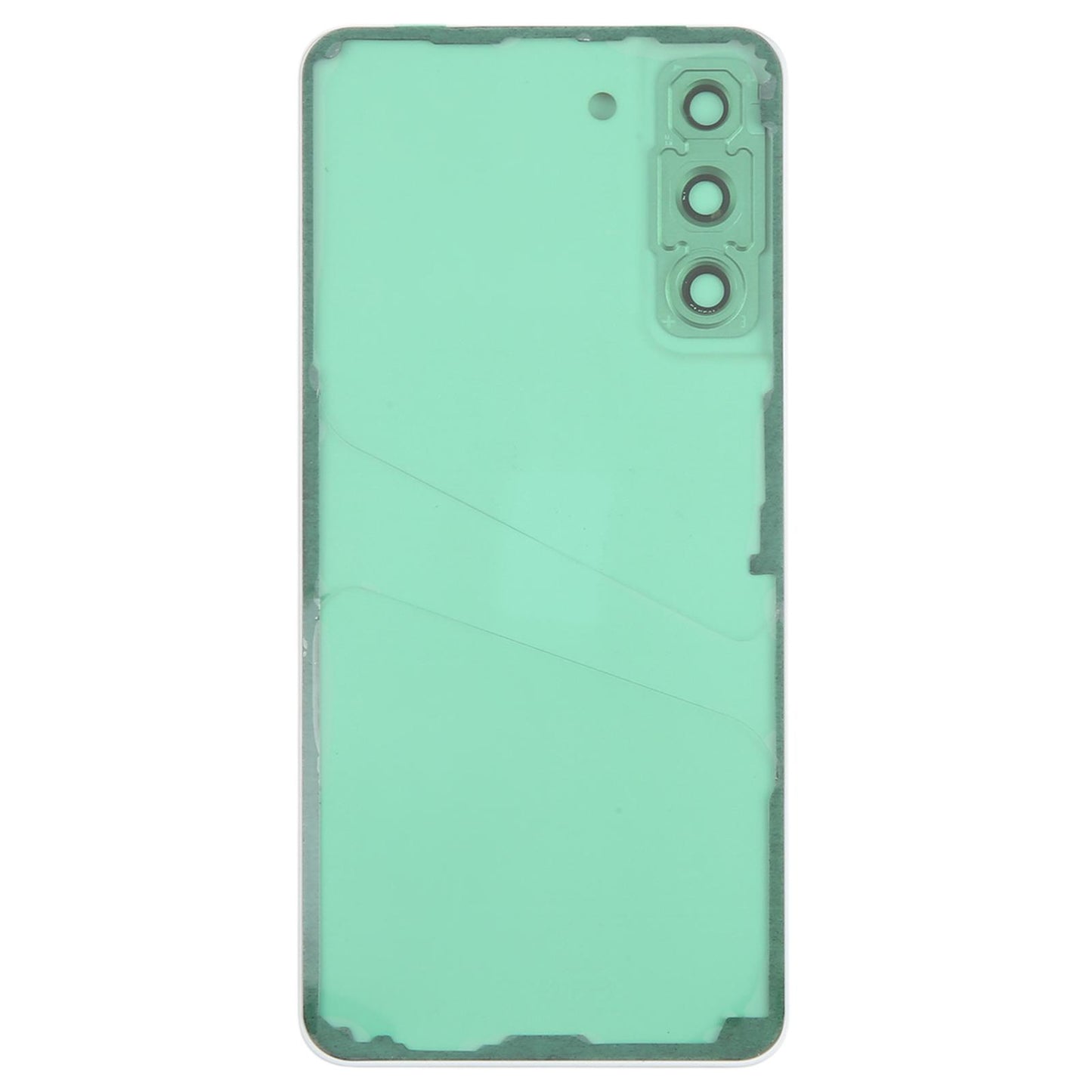 For Samsung Galaxy S21 FE SM-G990B Battery Back Cover with Camera Lens Frame(Purple)