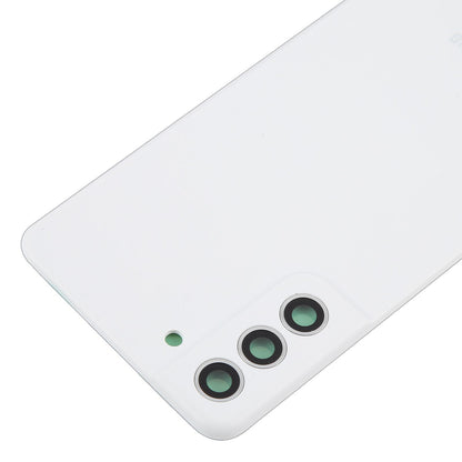 For Samsung Galaxy S21 FE SM-G990B Battery Back Cover with Camera Lens Frame(White)