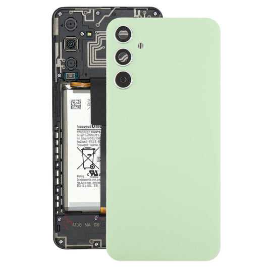 For Samsung Galaxy A34 SM-A346B Battery Back Cover with Camera Lens Frame(Green)