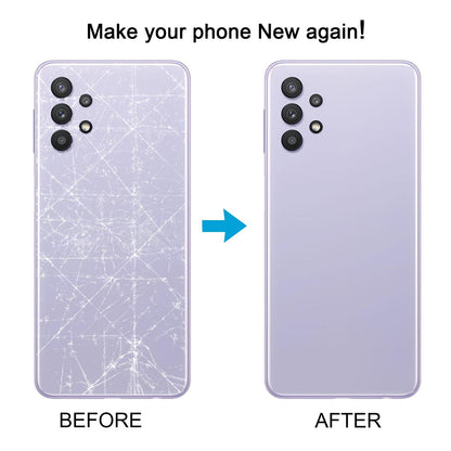For Samsung Galaxy A32 4G SM-A325F Battery Back Cover with Camera Lens Frame(White)