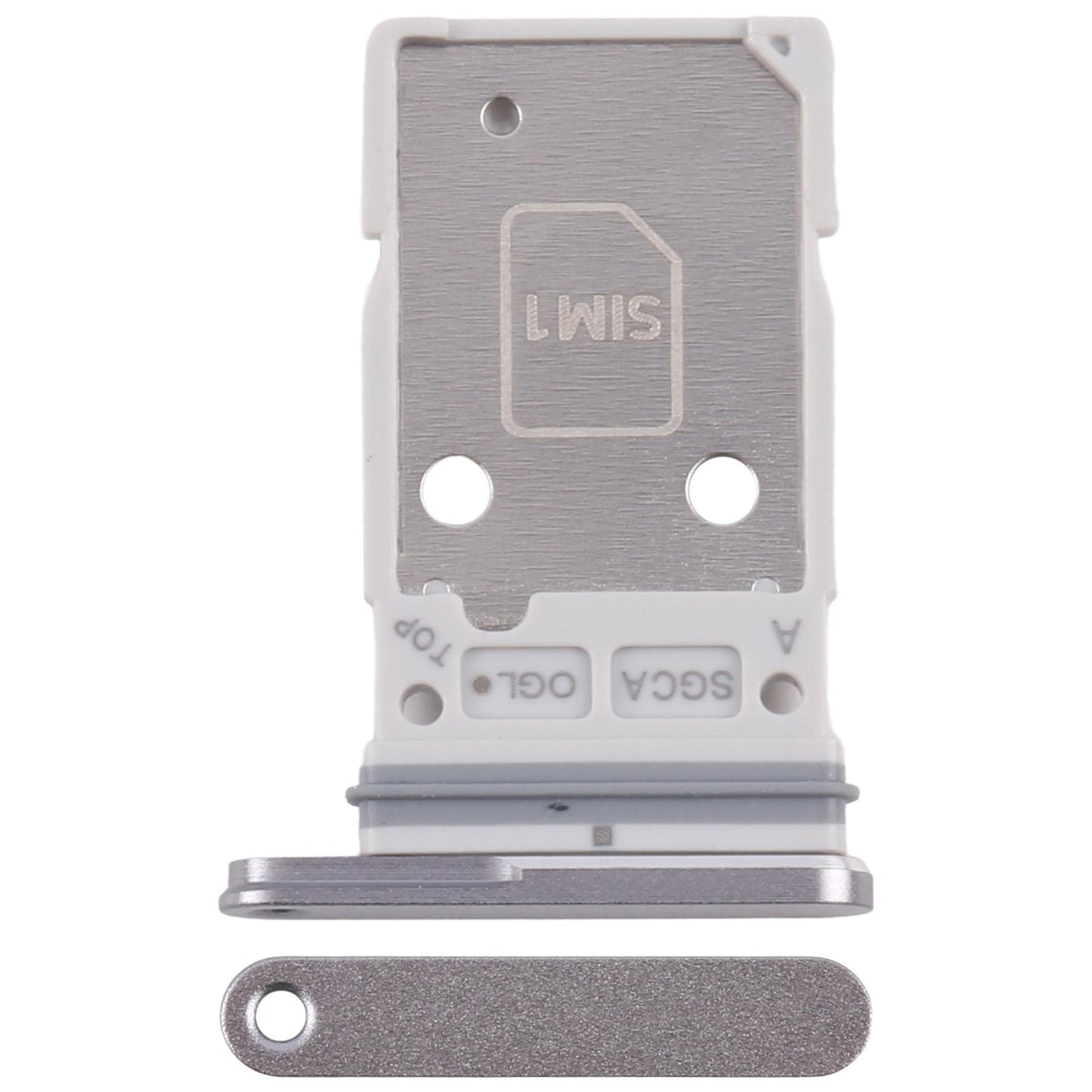 For Samsung Galaxy S25 FE SM-S731B Original SIM Card Tray + SIM Card Tray (Silver)