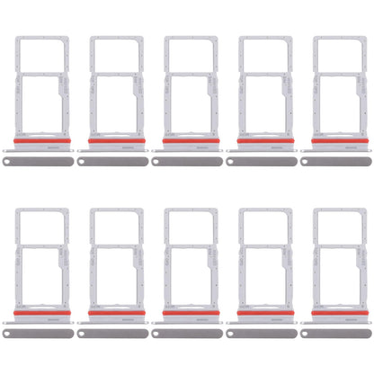 For Samsung Galaxy M36 SM-M366P 10pcs Original SIM + Micro SD Card Tray (Silver)