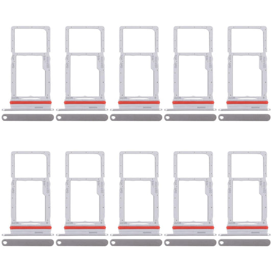 For Samsung Galaxy M36 SM-M366P 10pcs Original SIM + Micro SD Card Tray (Silver)