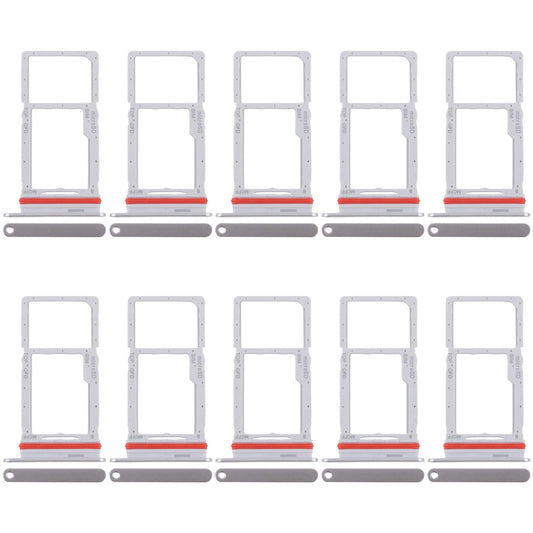 For Samsung Galaxy M36 SM-M366P 10pcs Original SIM + Micro SD Card Tray (Silver)