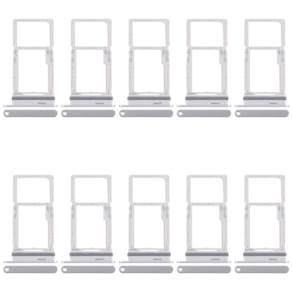 For Samsung Galaxy M16 SM-M166P 10pcs Original SIM + Micro SD Card Tray (Silver)