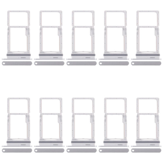 For Samsung Galaxy M16 SM-M166P 10pcs Original SIM + Micro SD Card Tray (Silver)