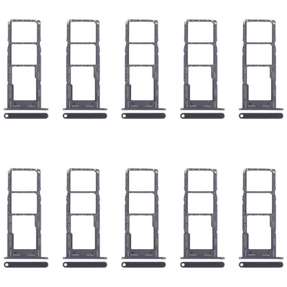 For Samsung Galaxy A14 5G SM-A146B 10pcs Original SIM Card Tray + SIM Card Tray + Micro SD Card Tray (Black)