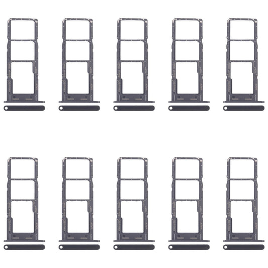 For Samsung Galaxy A14 5G SM-A146B 10pcs Original SIM Card Tray + SIM Card Tray + Micro SD Card Tray (Black)