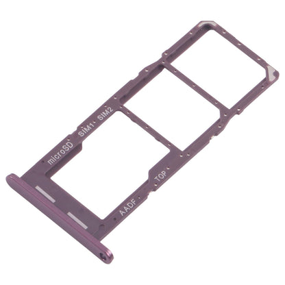 For Samsung Galaxy A14 5G SM-A146B 10pcs Original SIM Card Tray + SIM Card Tray + Micro SD Card Tray (Purple)
