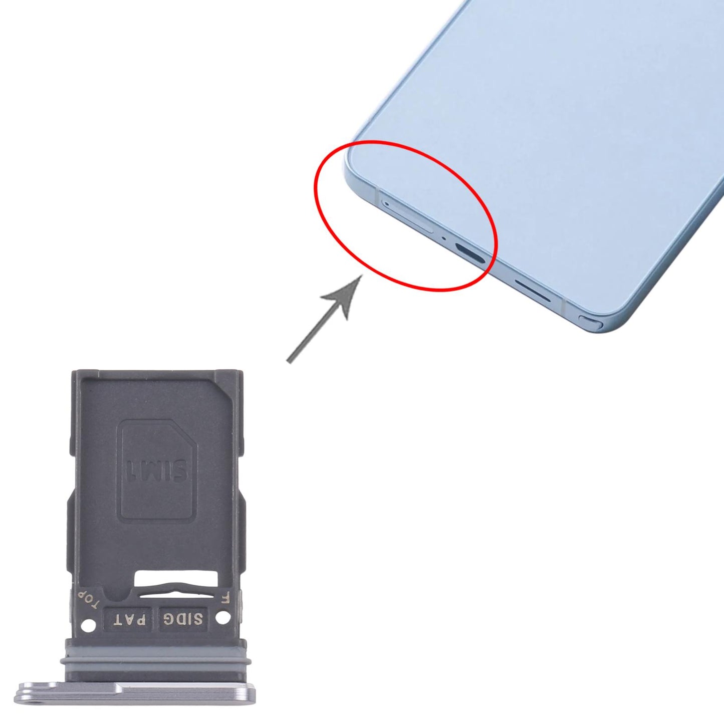 For Samsung Galaxy S26+ SM-S947U Original SIM Card Tray (Grey)