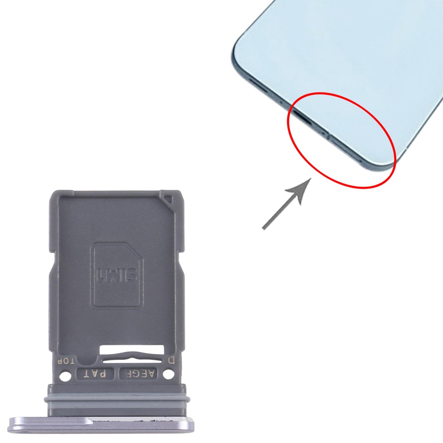 For Samsung Galaxy A57 SM-A576B Original SIM Card Tray (Purple)