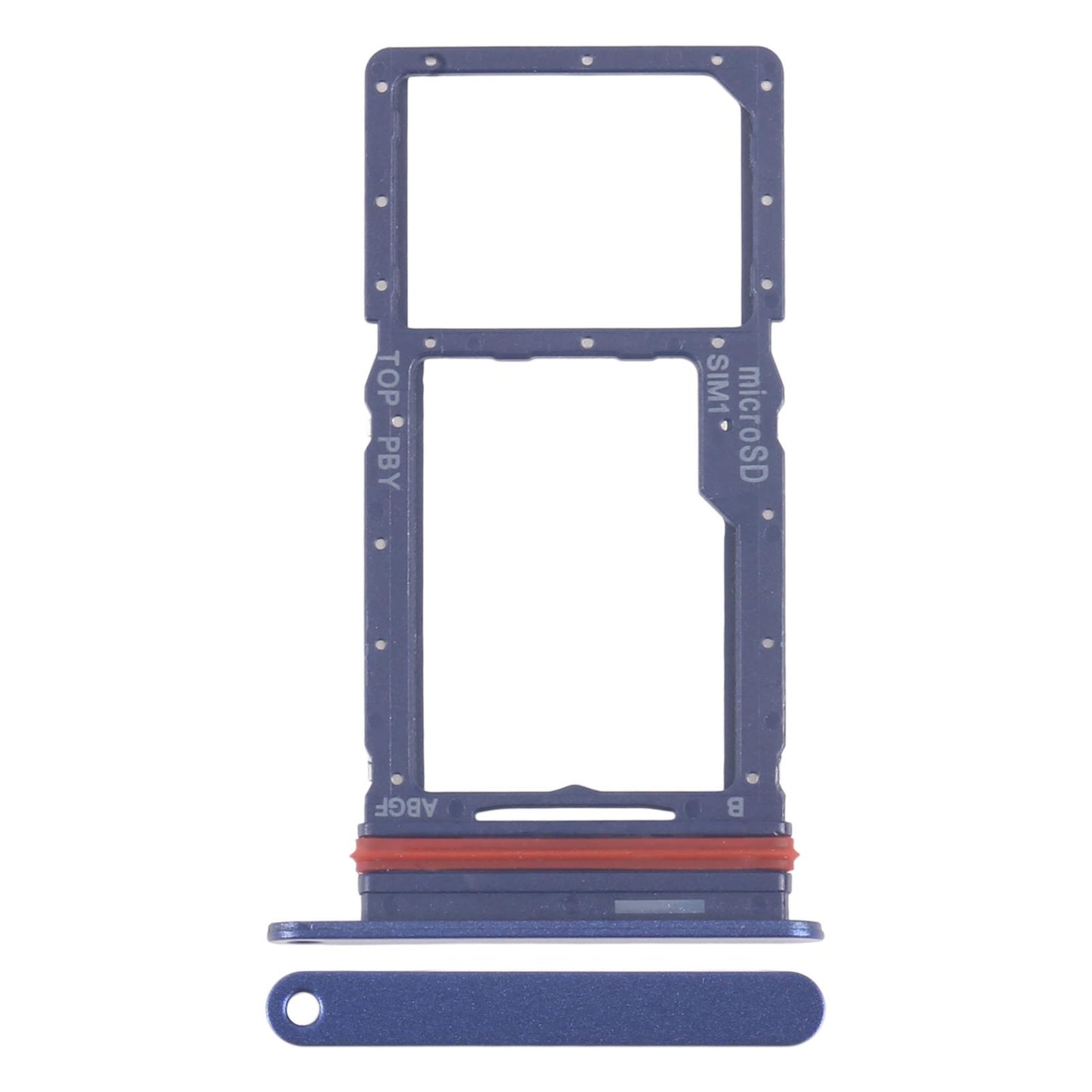For Samsung Galaxy A27 SM-A276U Original SIM + Micro SD Card Tray (Blue)