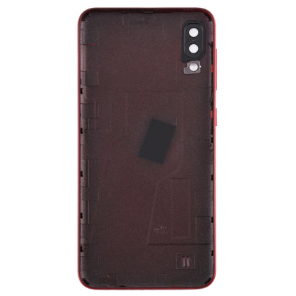 For Galaxy M10 Battery Back Cover (Red)